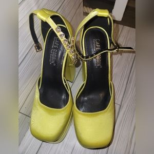 Cape Robbin platform shoes with rhinestone straps